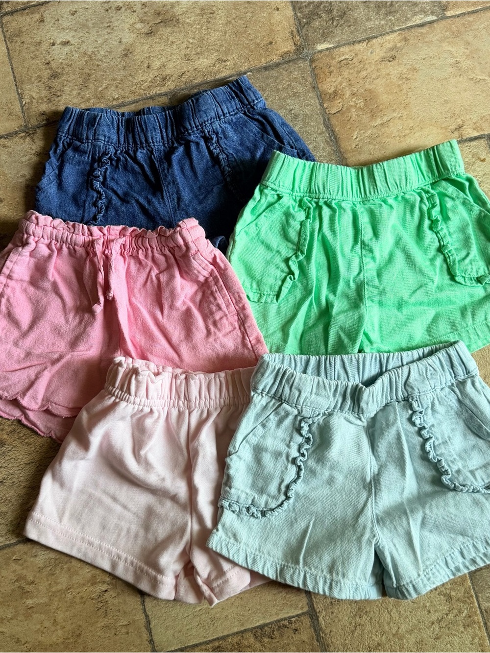 Baby/Toddler Shorts Lot - 18 month girl Garanimals Shorts all 5 included
